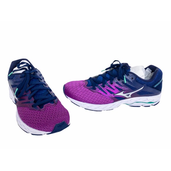 Mizuno Shoes - Mizuno Purple Blue Wave Shadow 2 Running Shoes 8.5